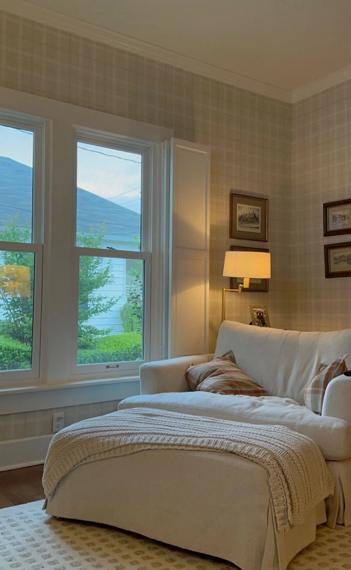 A cozy, welcoming living space in one of our transitional homes
